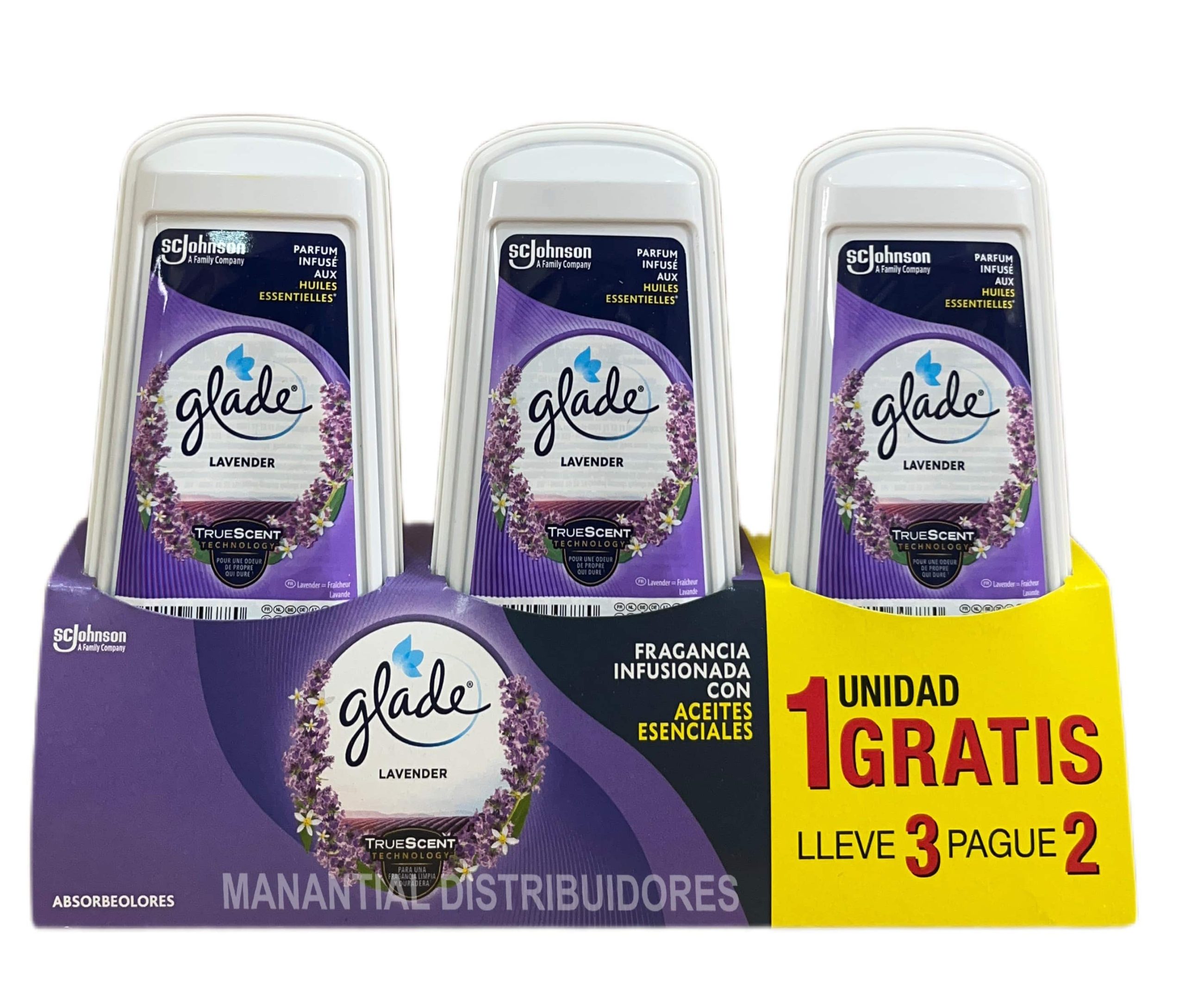 Ambientador gel absorbeolores Glade.