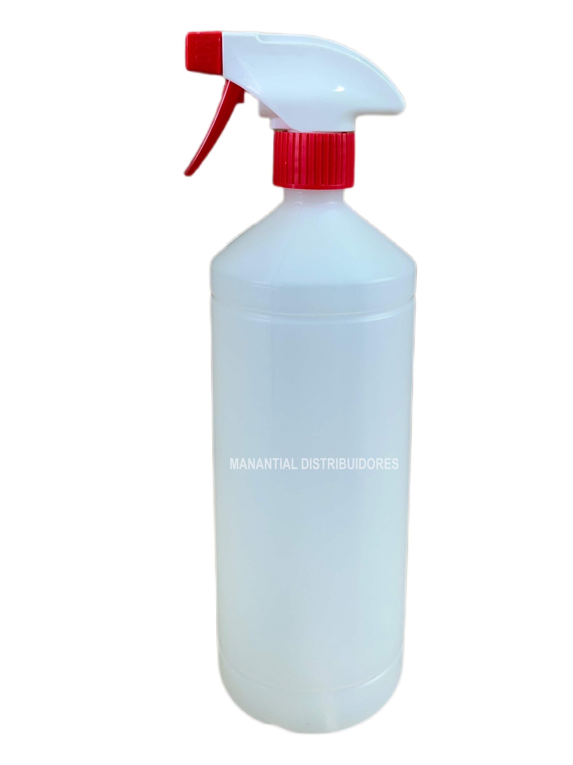 Botella con pulverizador on/off.