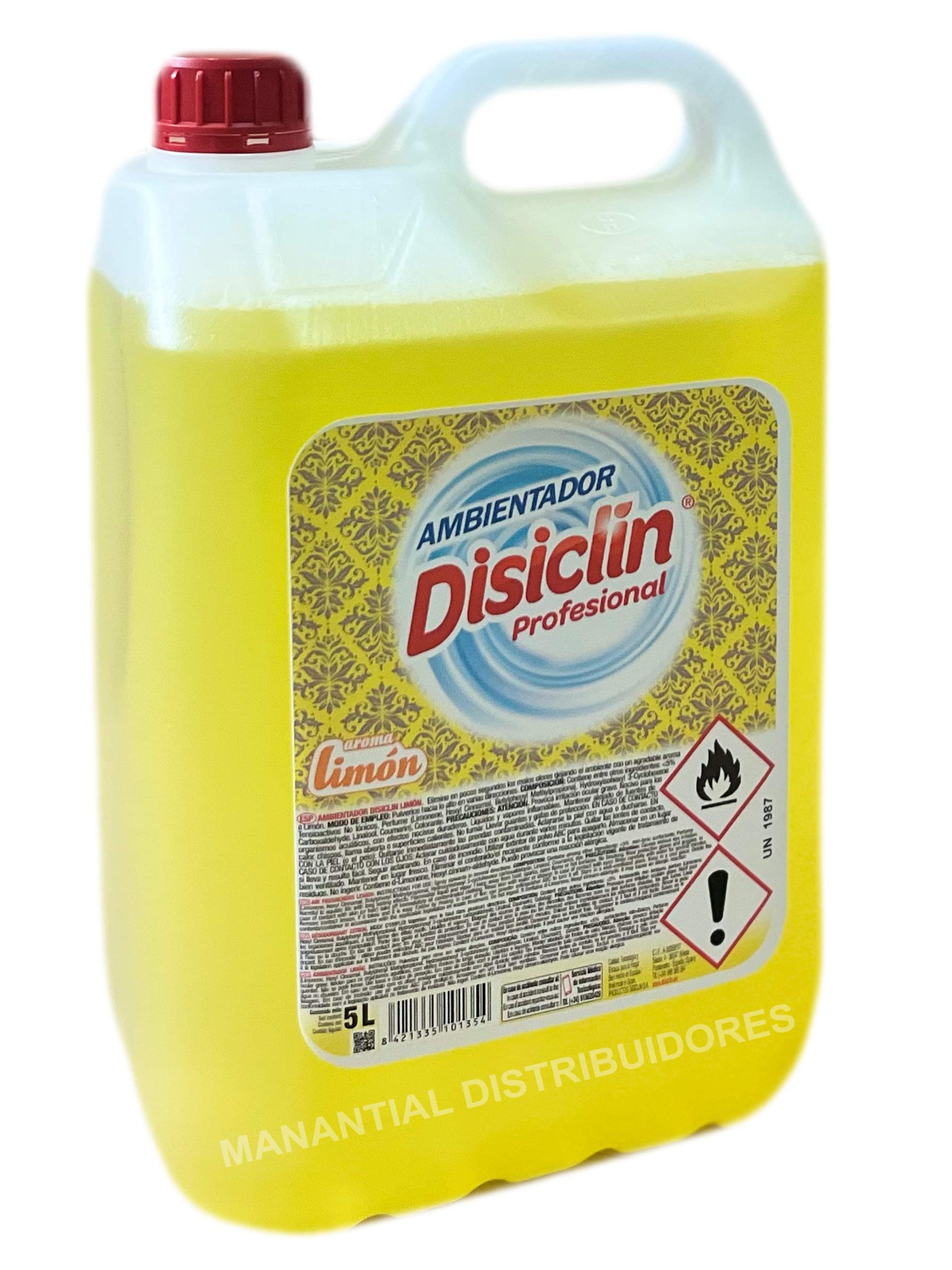 Ambientador Disiclin Limón 5 litros.