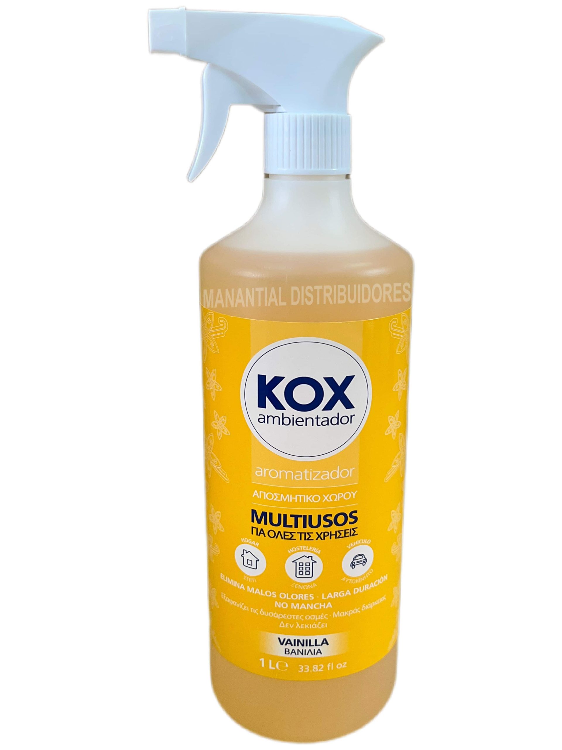 Ambientador Kox Vainilla de litro con pistola