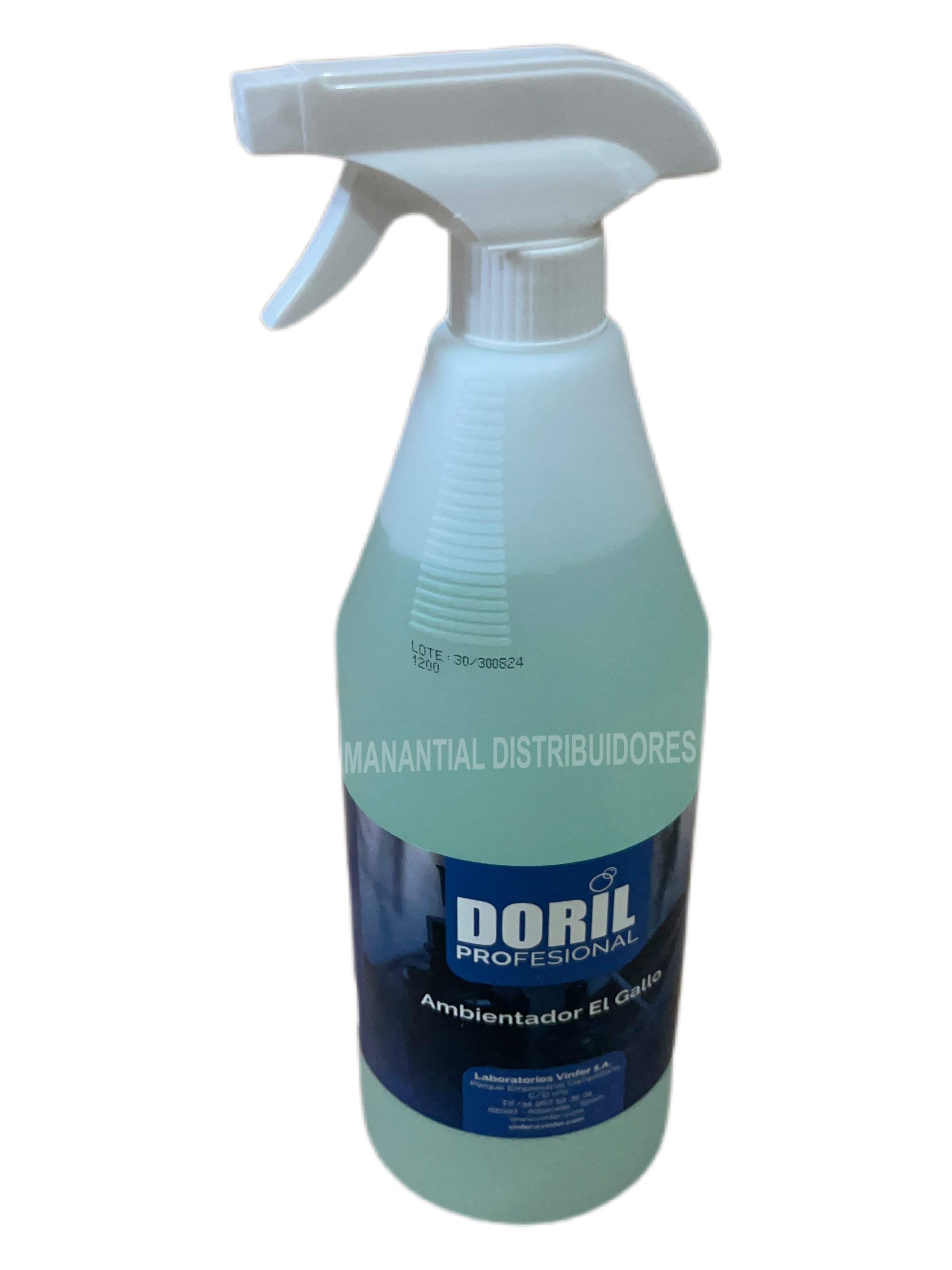 Ambientador Doril Gallo de litro con pistola.