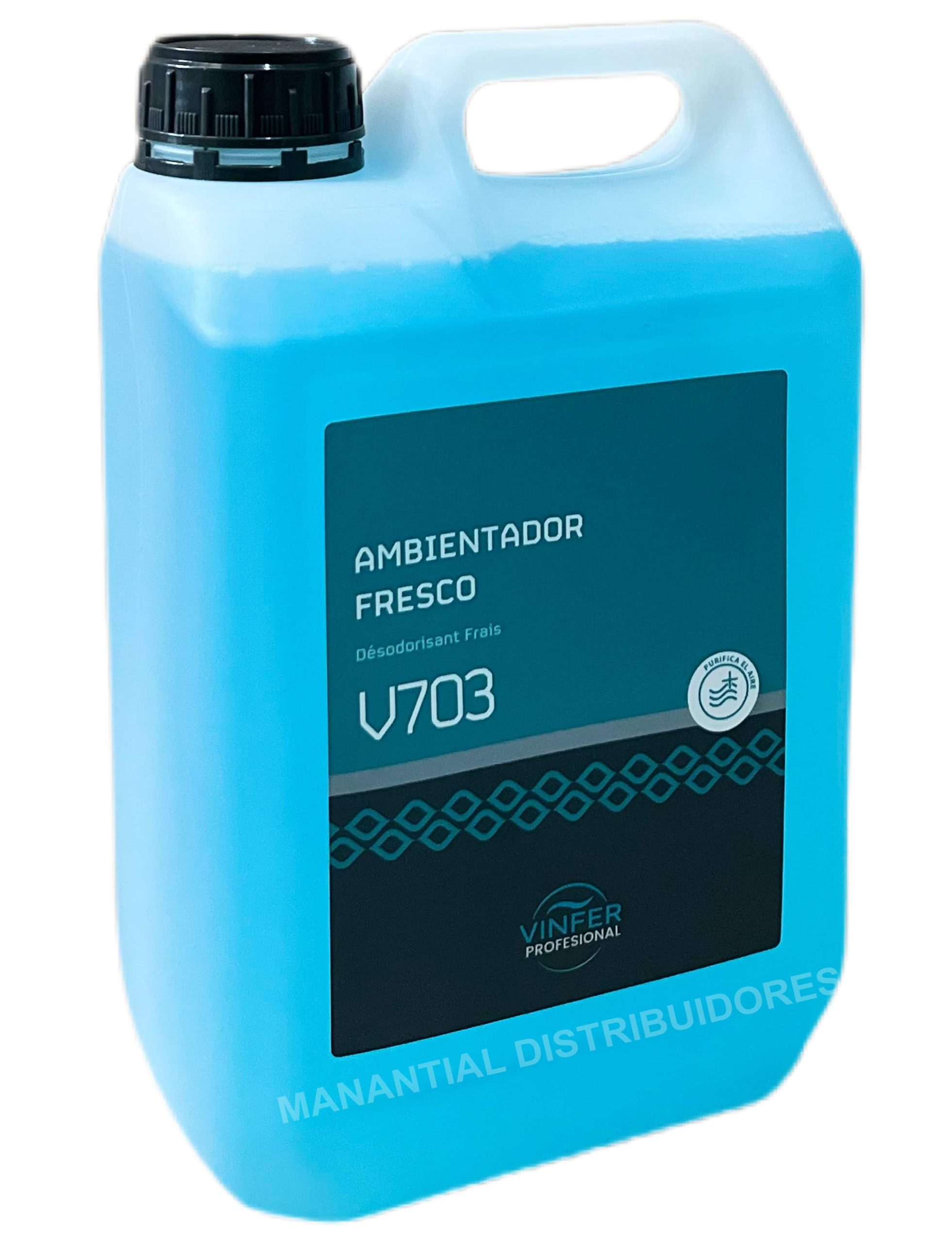 Ambientador V703 Fresco 5 litros.