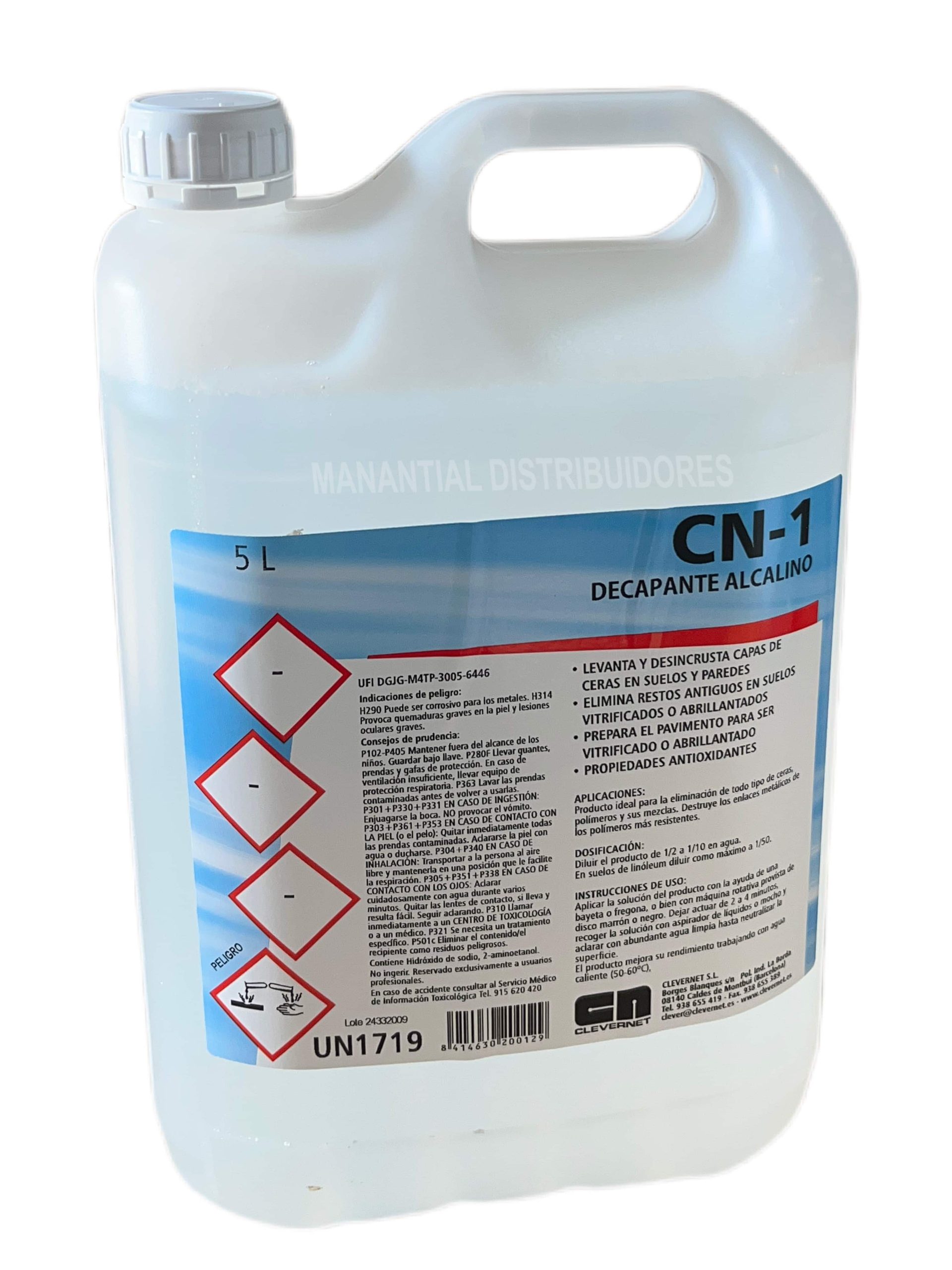 Decapanta Alcalino CN-1 Clevernet 5 litros