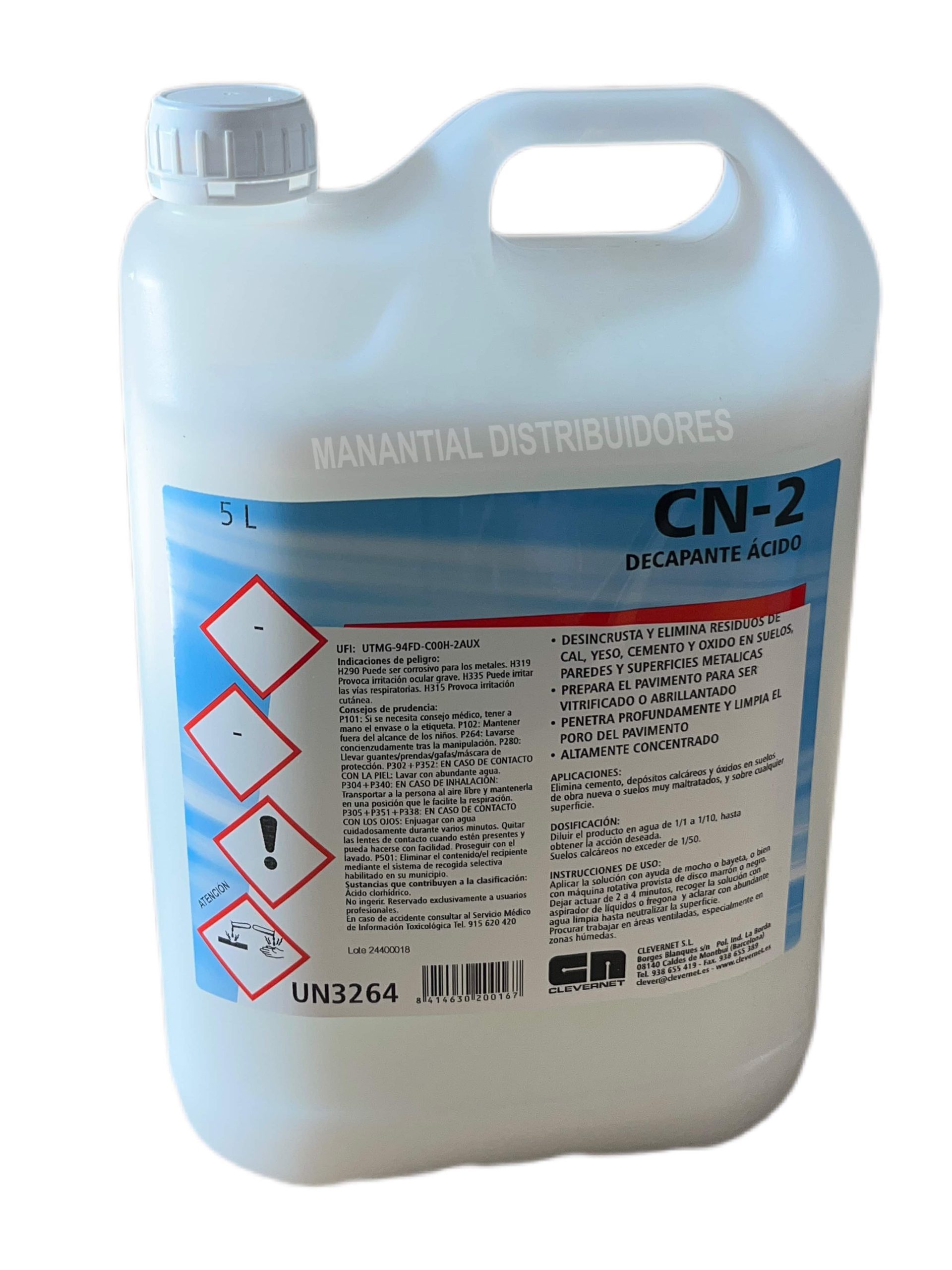 Decapanta Ácido CN-2 Clevernet 5 litros