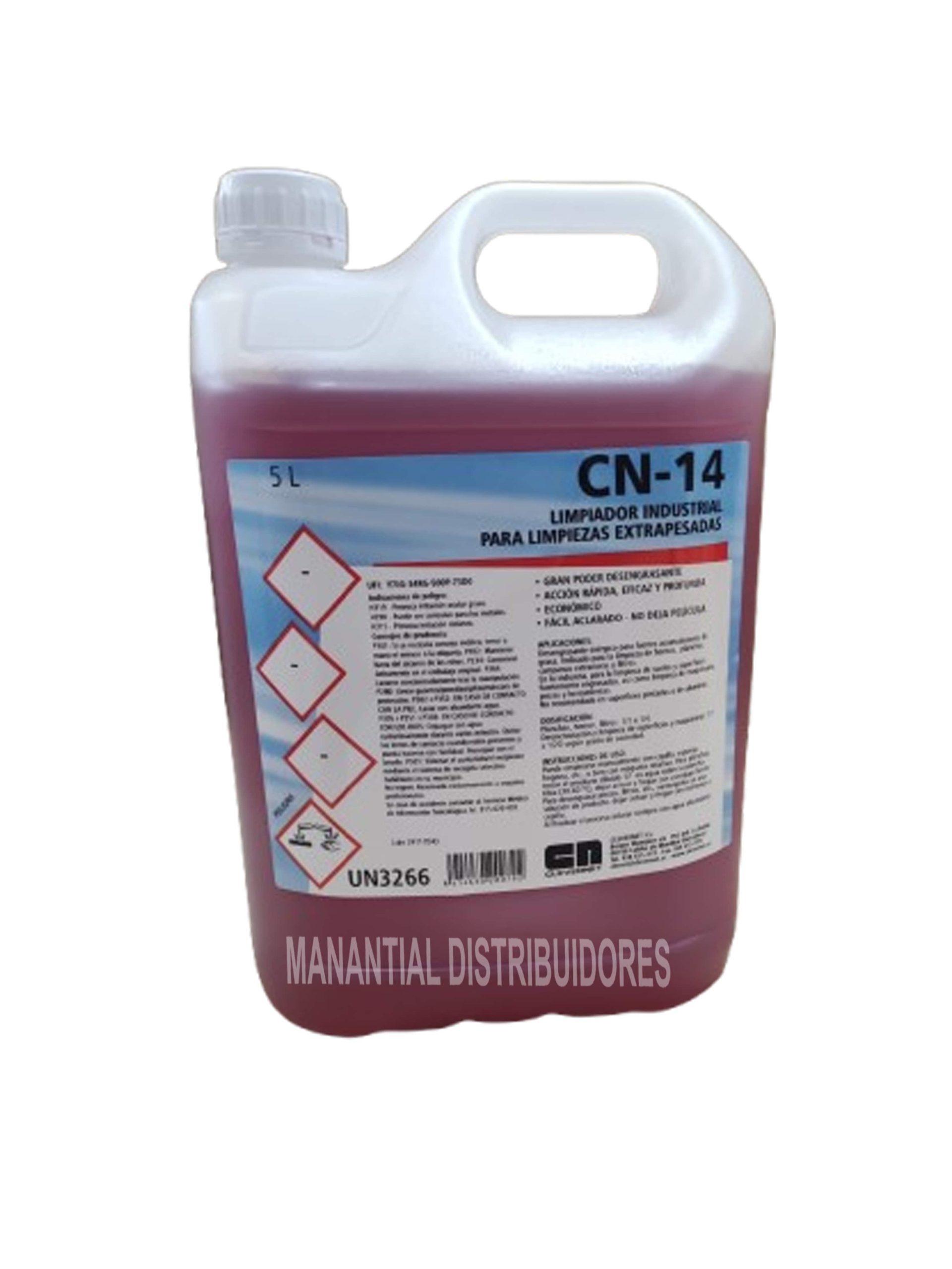 Desengrasante Concentrado CN-14 Clevernet 5 litros.