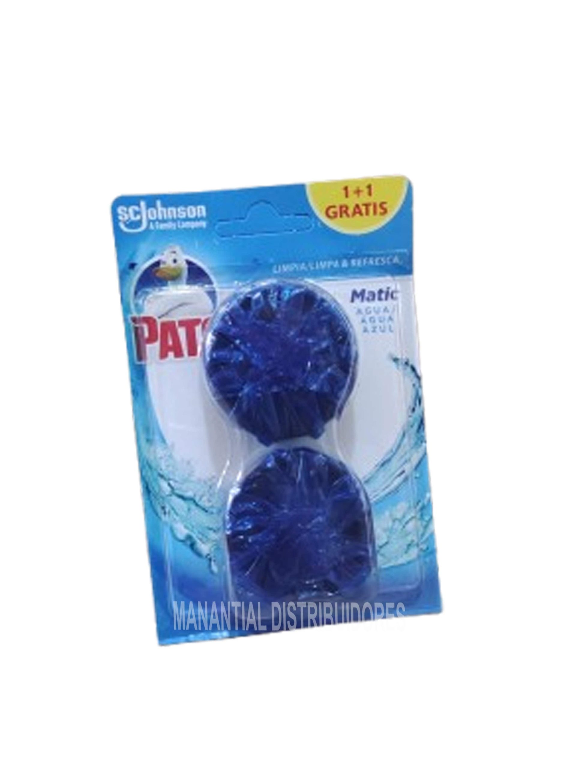 Pato pastilla cisterna azul