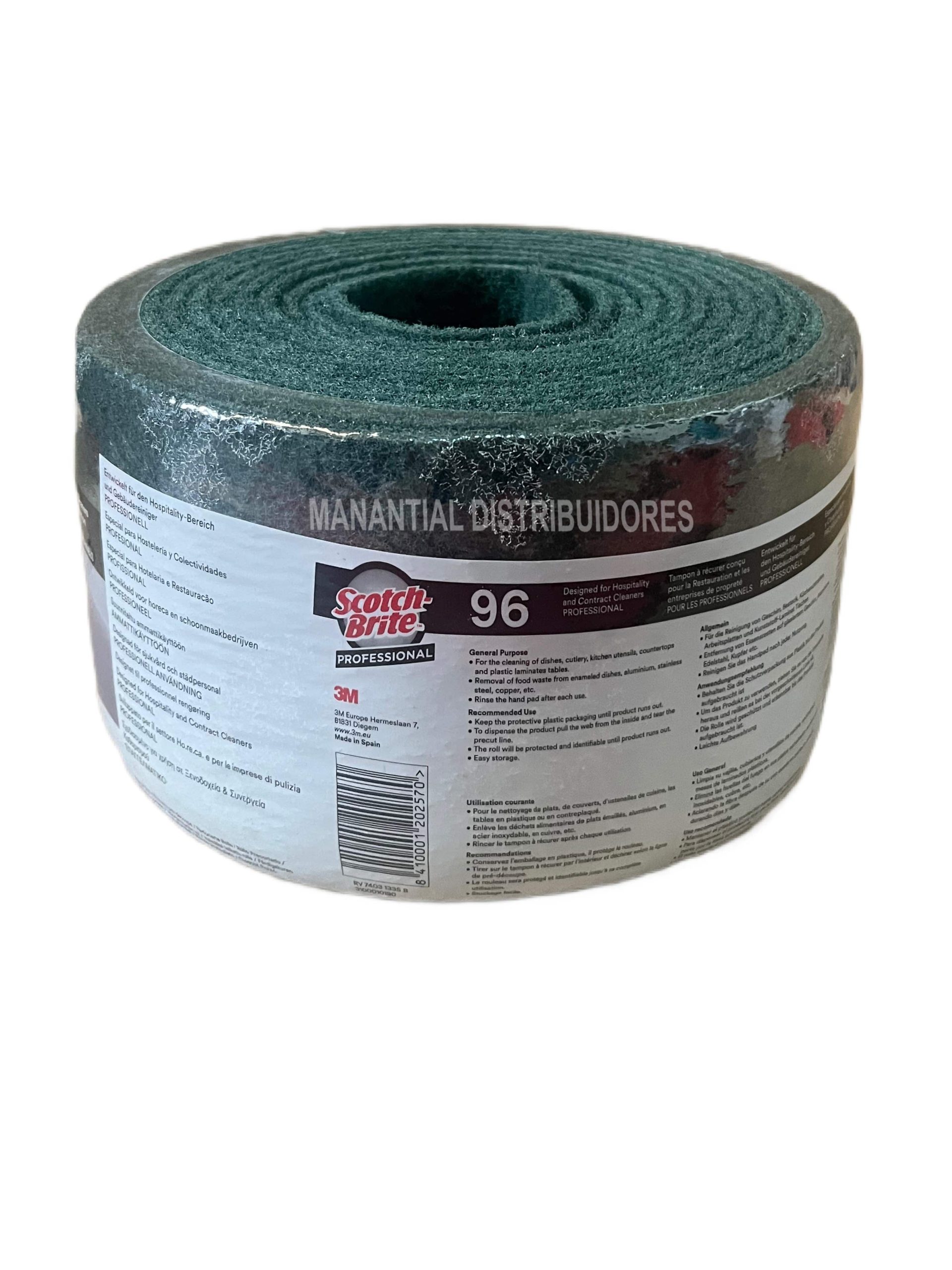 Rollo estropajo verde 96 Scoth-Brite 6 metros
