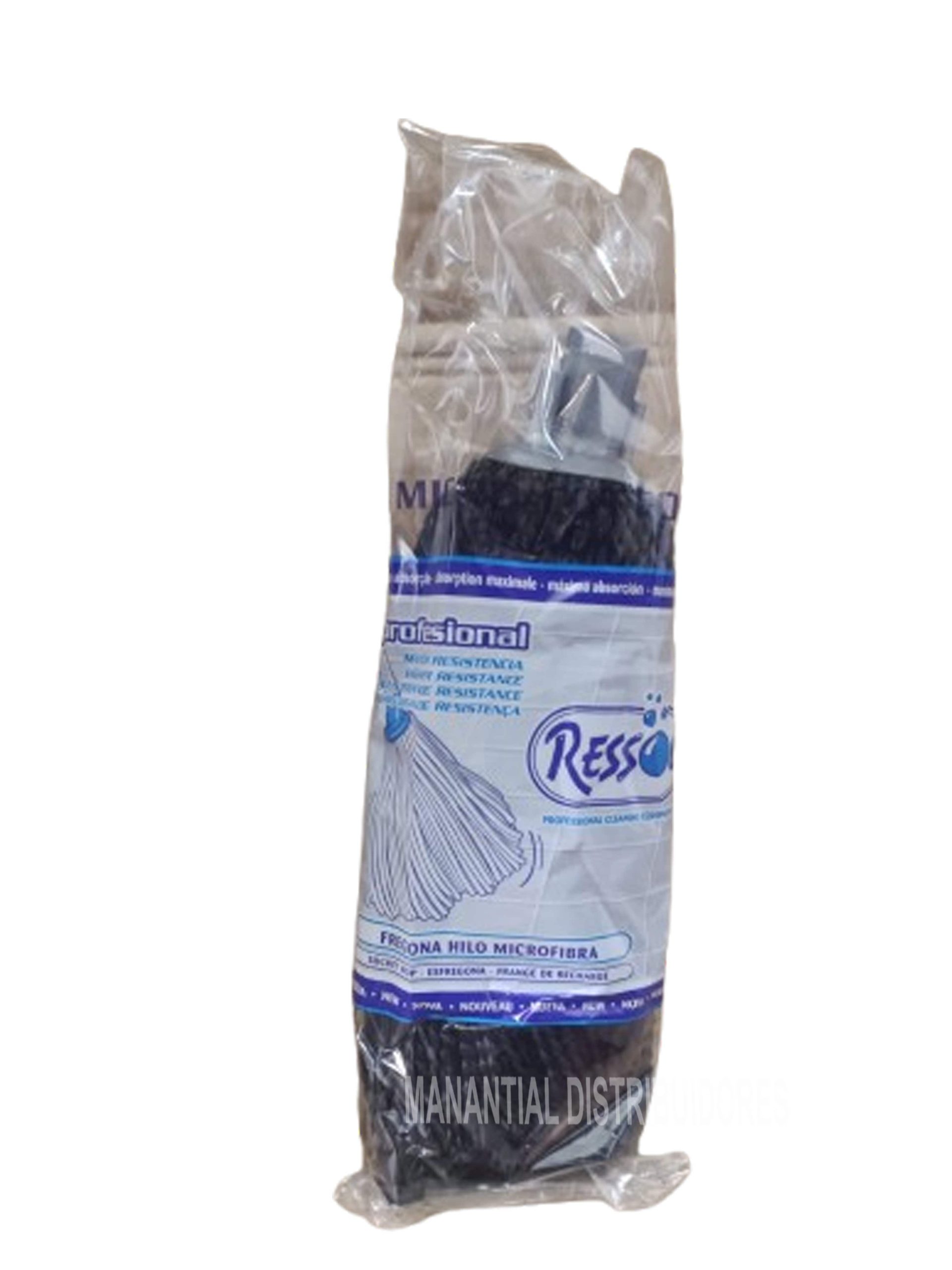 Fregona negra Micro/Algodón de 185 gramos