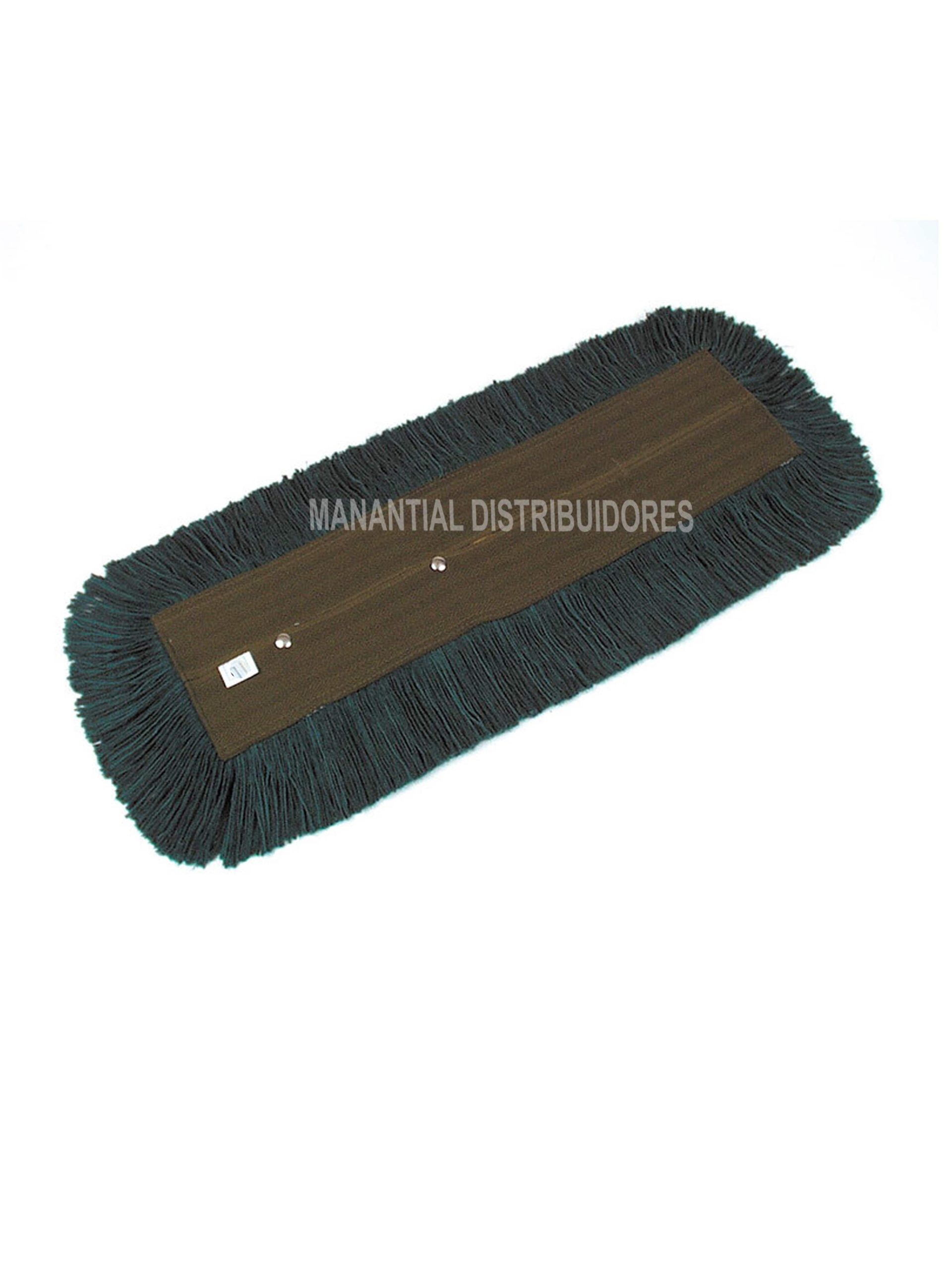 Recambio de mopa de 45 cm con broche. Color verde o rojo.