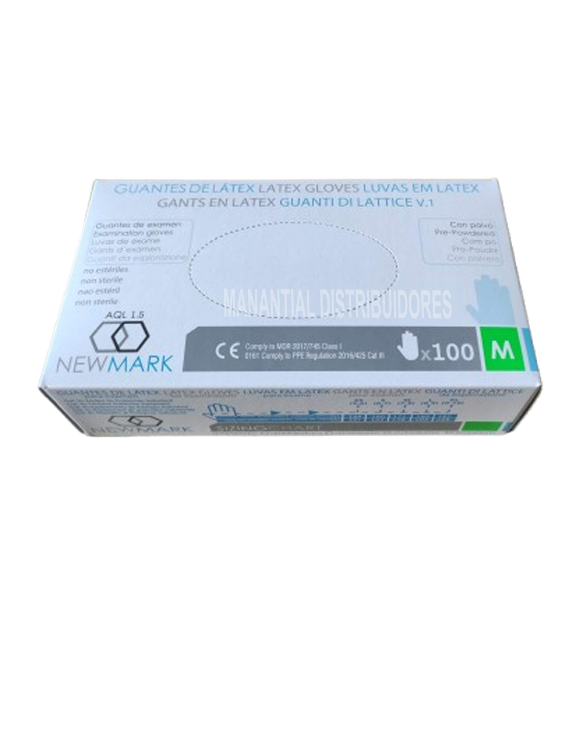 Guantes de Latex con polvo 100 unidades