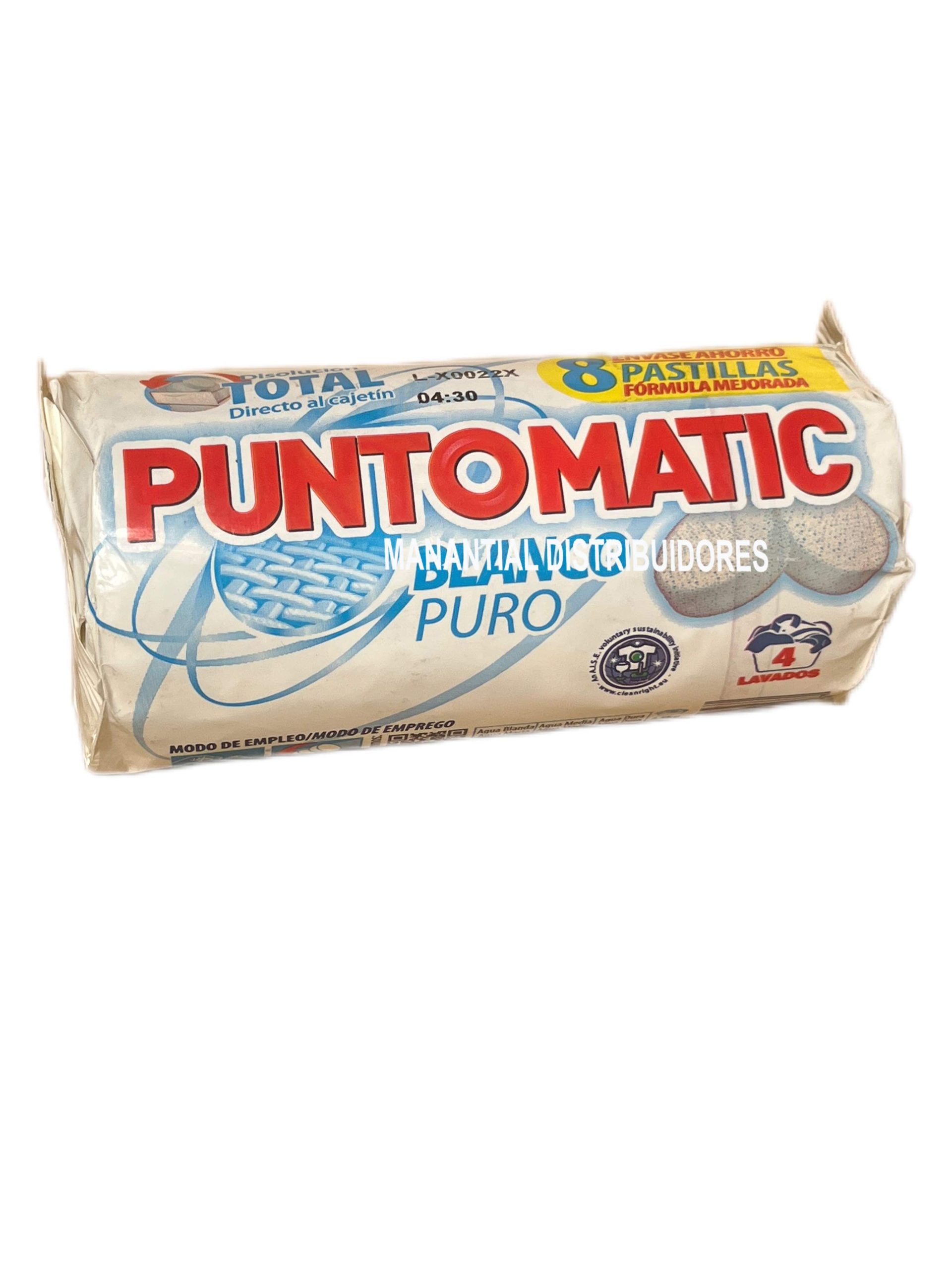 Pastillas Puntomatic Detergente 8 unidades