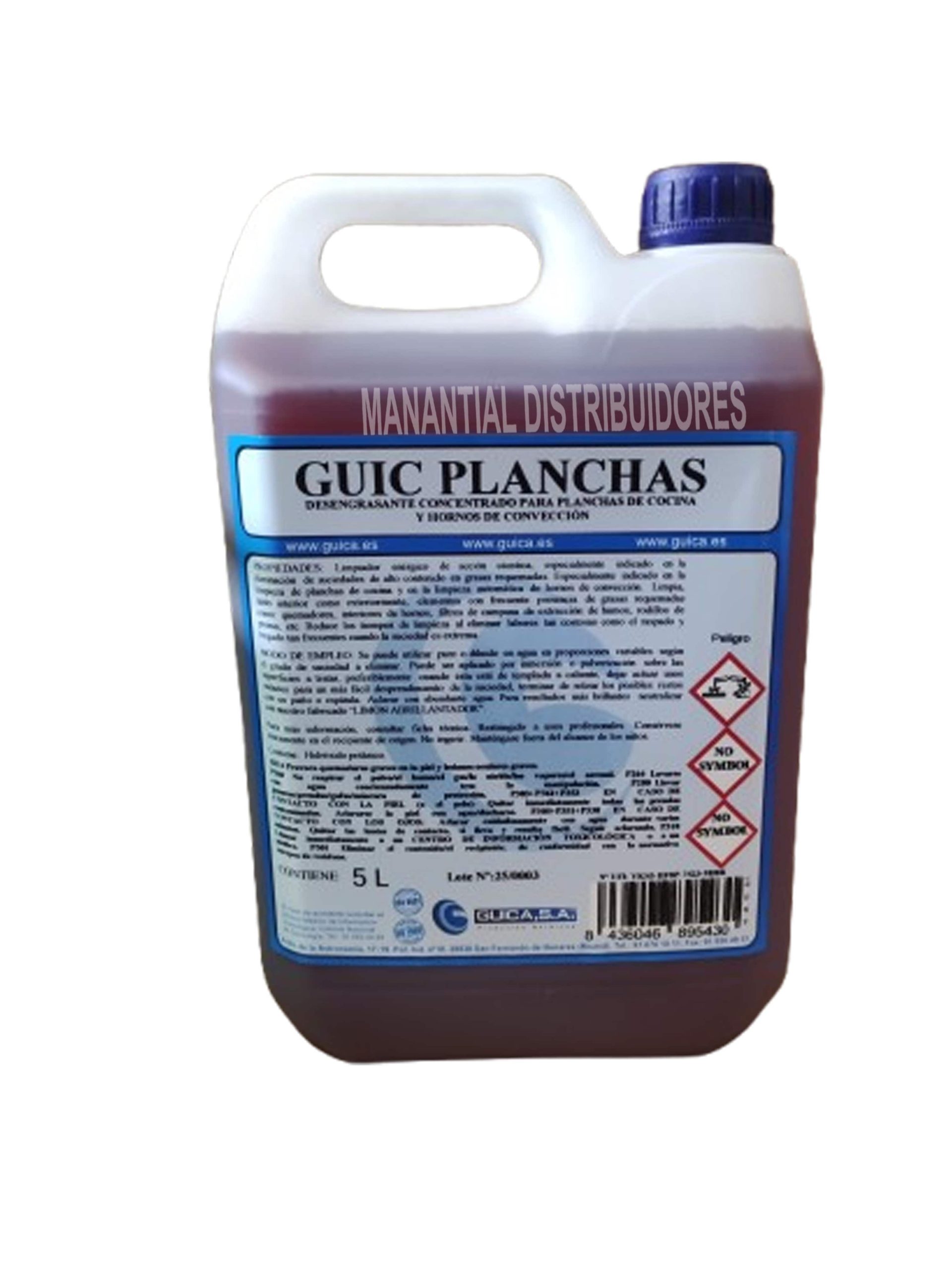 Desengrasante Limpia Planchas Guic de 5 litros