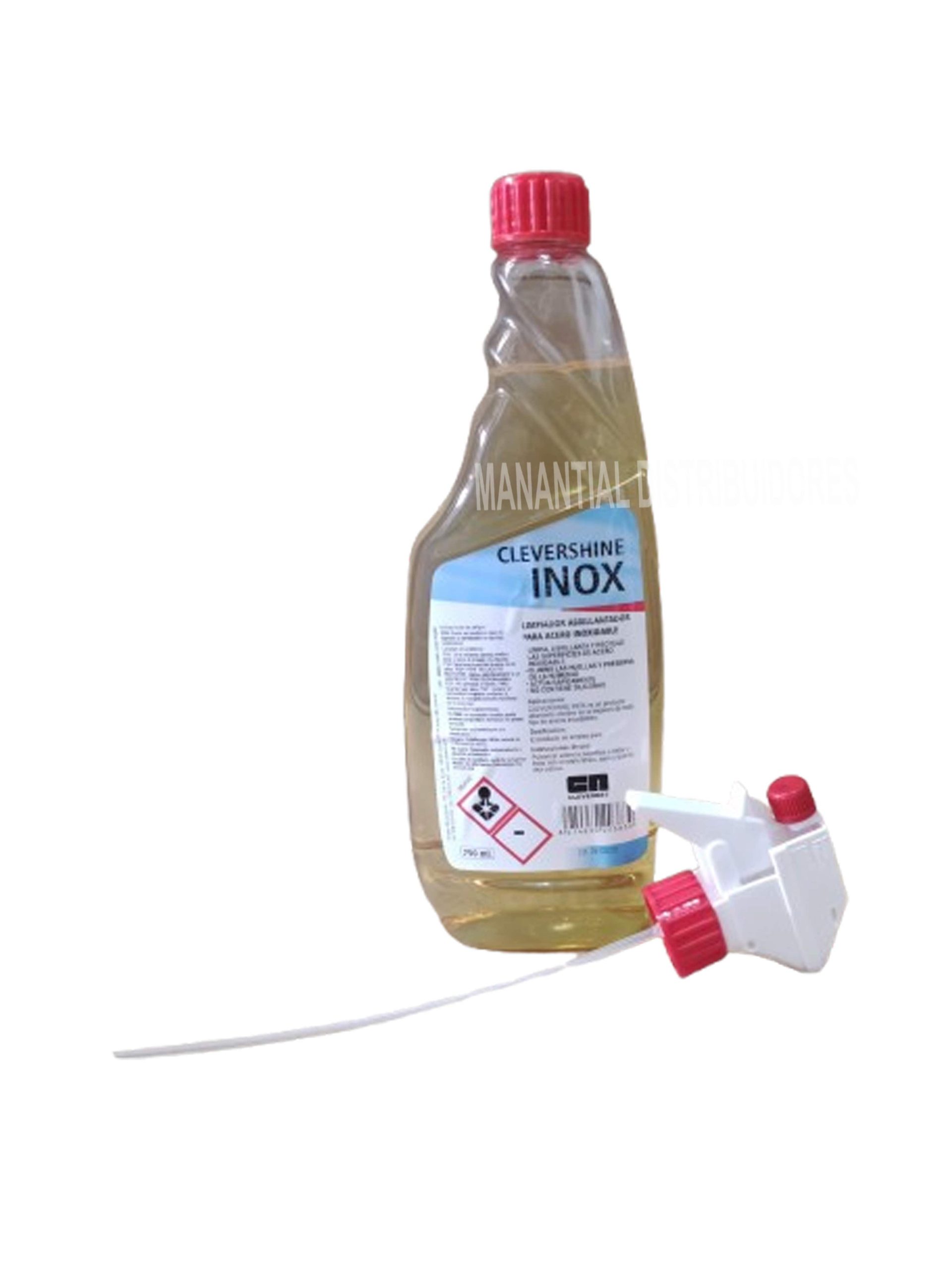 Limpiador Acero Inox Clevershine 750 ml con pistola