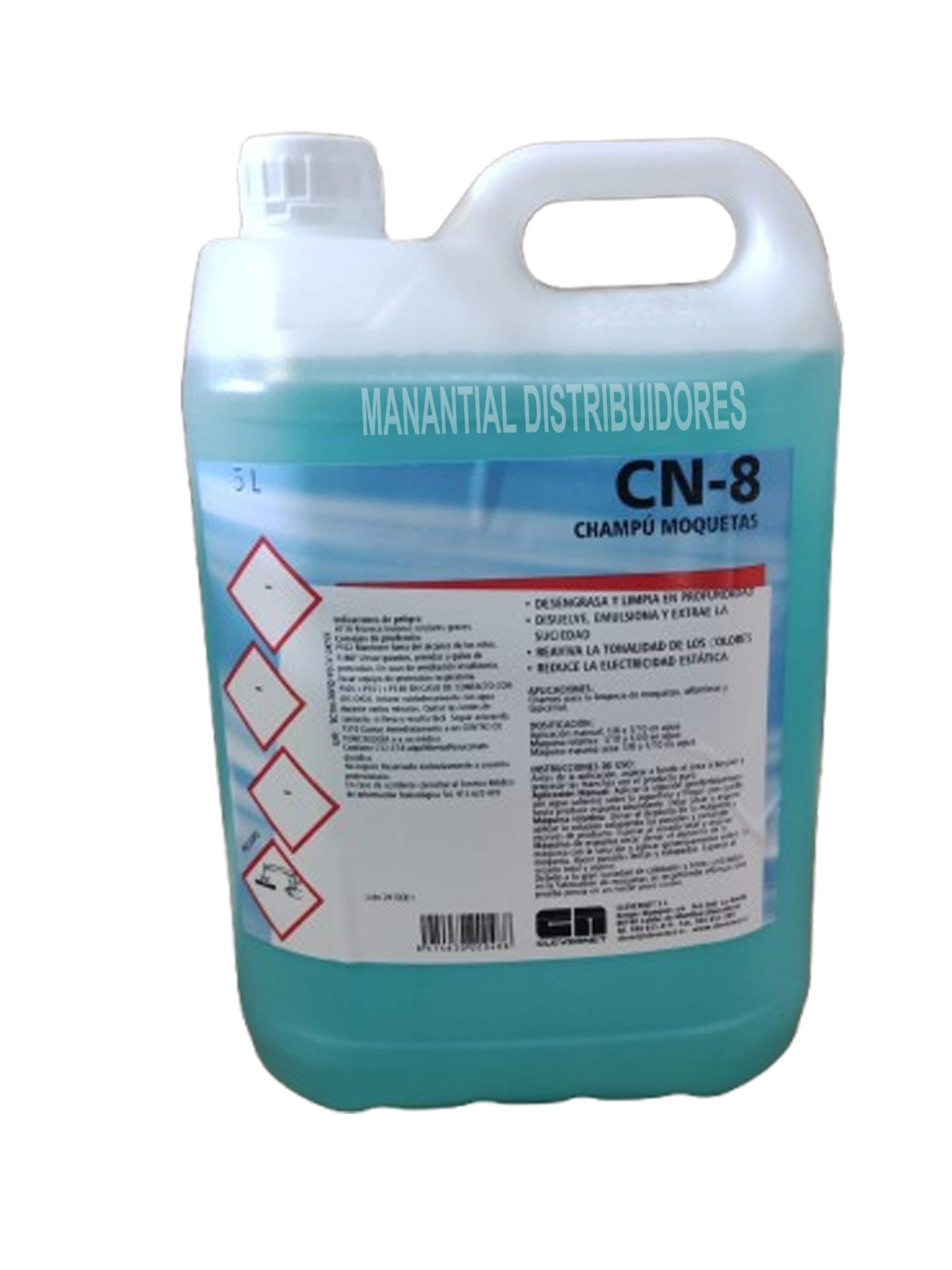 Champú Moquetas CN-8 Clevernet Garrafa 5 litros
