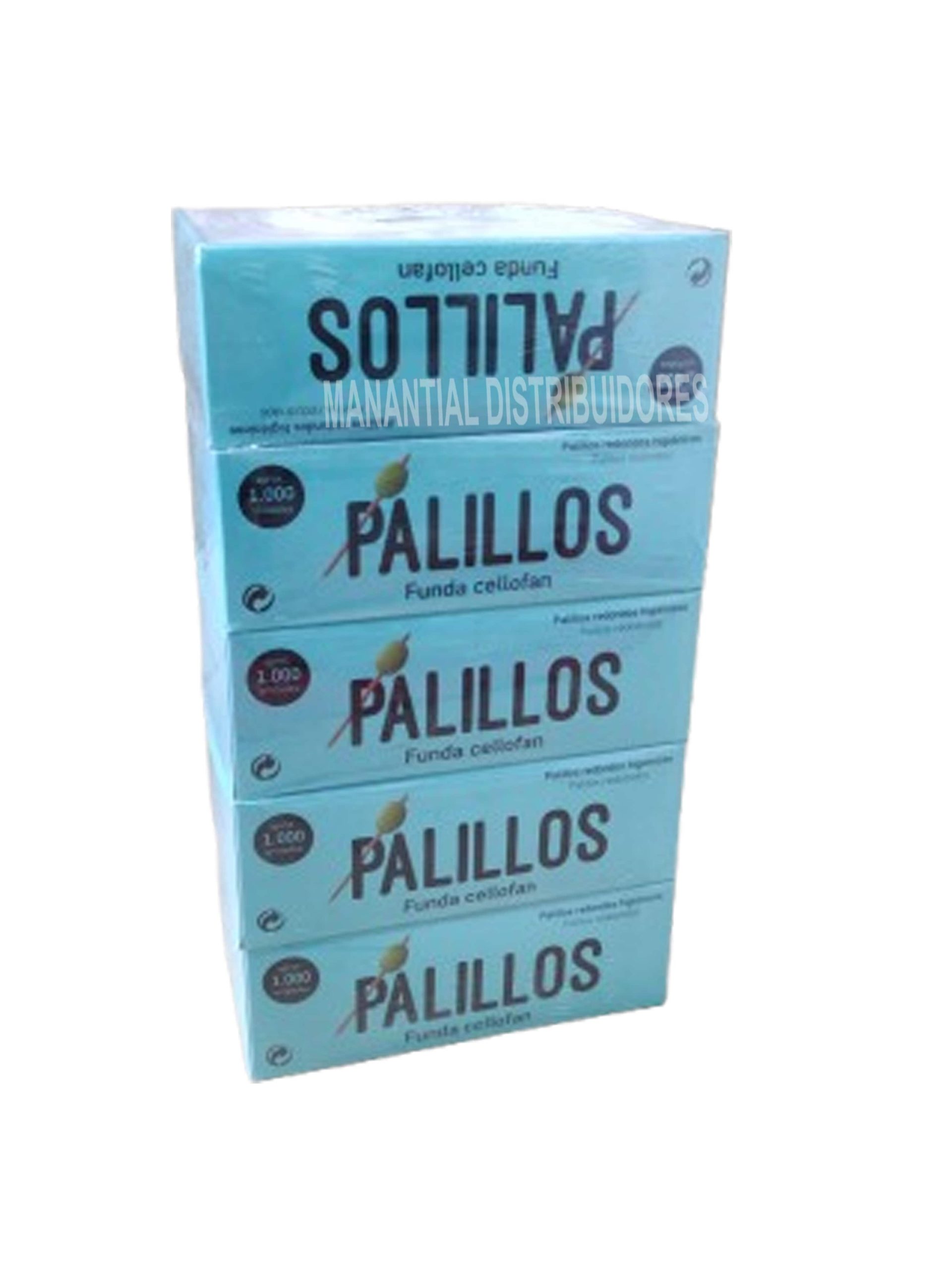 Pack 5 x 1000 uni. Palillos enfundados plastico.