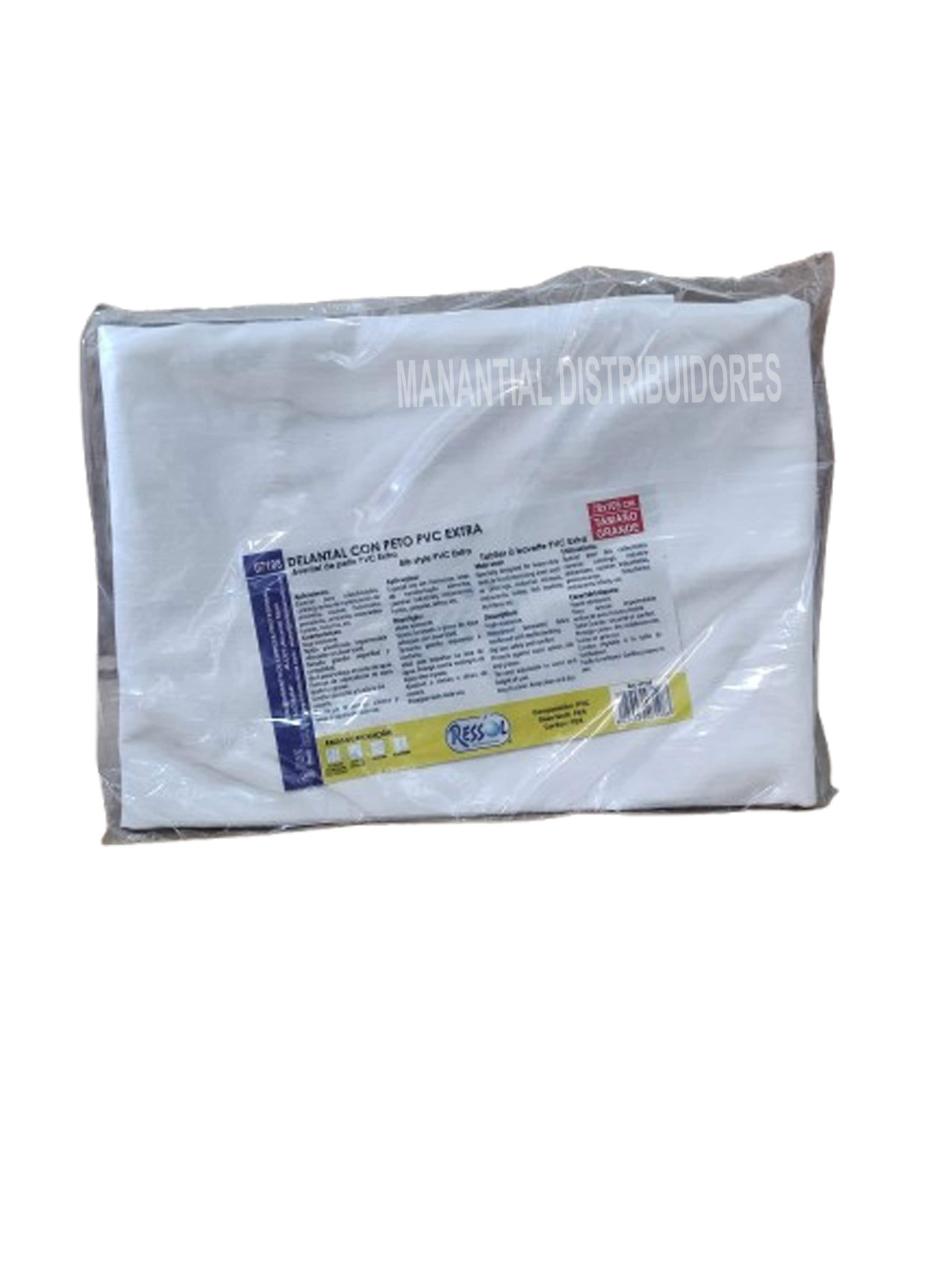 Delantal Blanco de PCV 70X105 cm