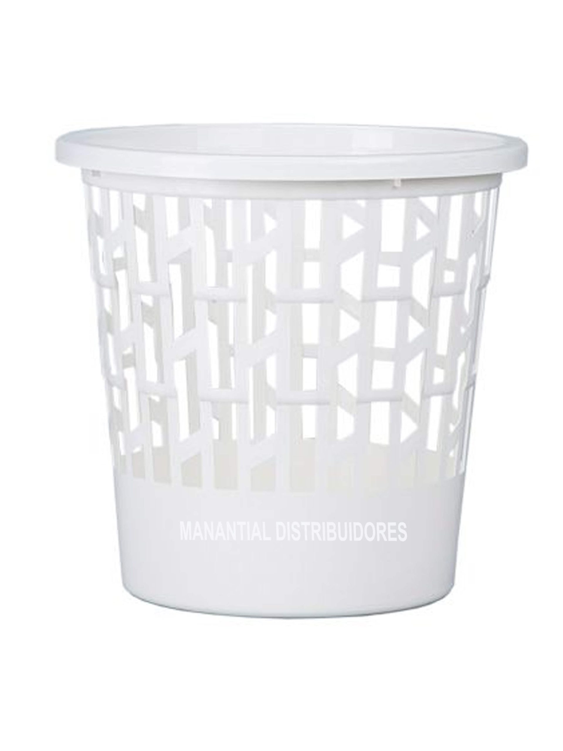 Papelera de plástico rejilla