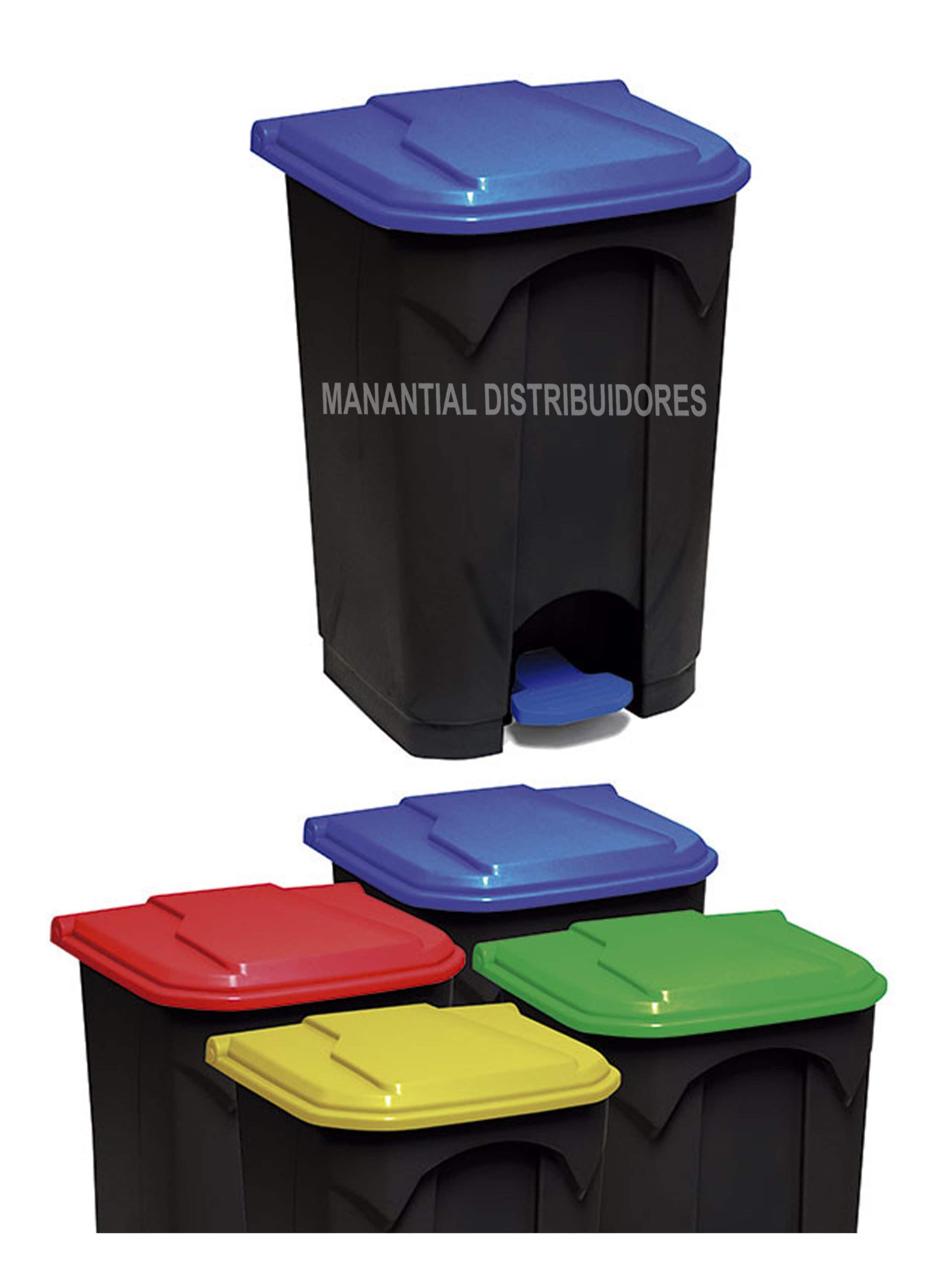 Papelera con pedal Top 68 litros