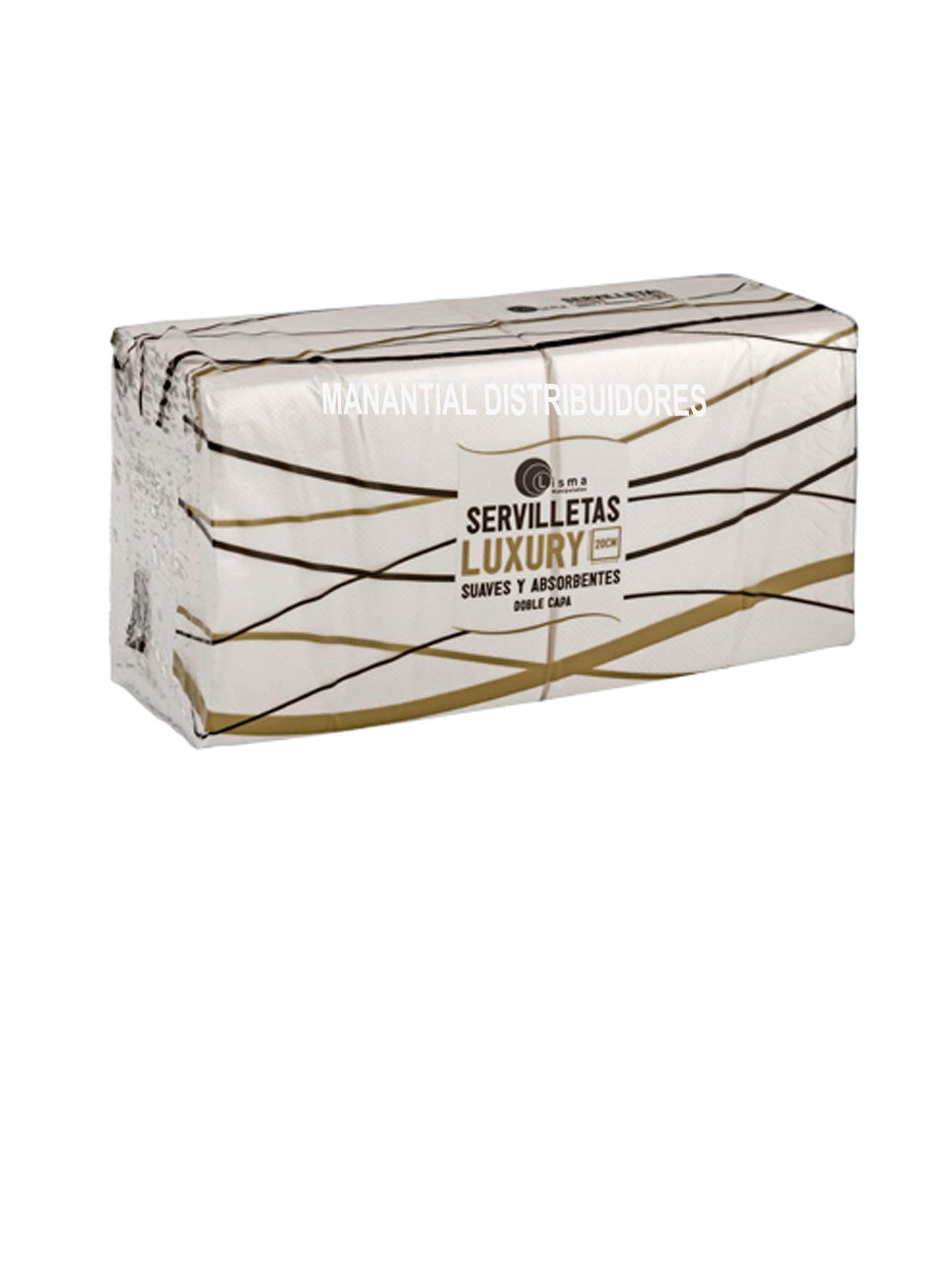 Servilletas 20x20 cm Blanca de 2 hojas. 32x100 unidades