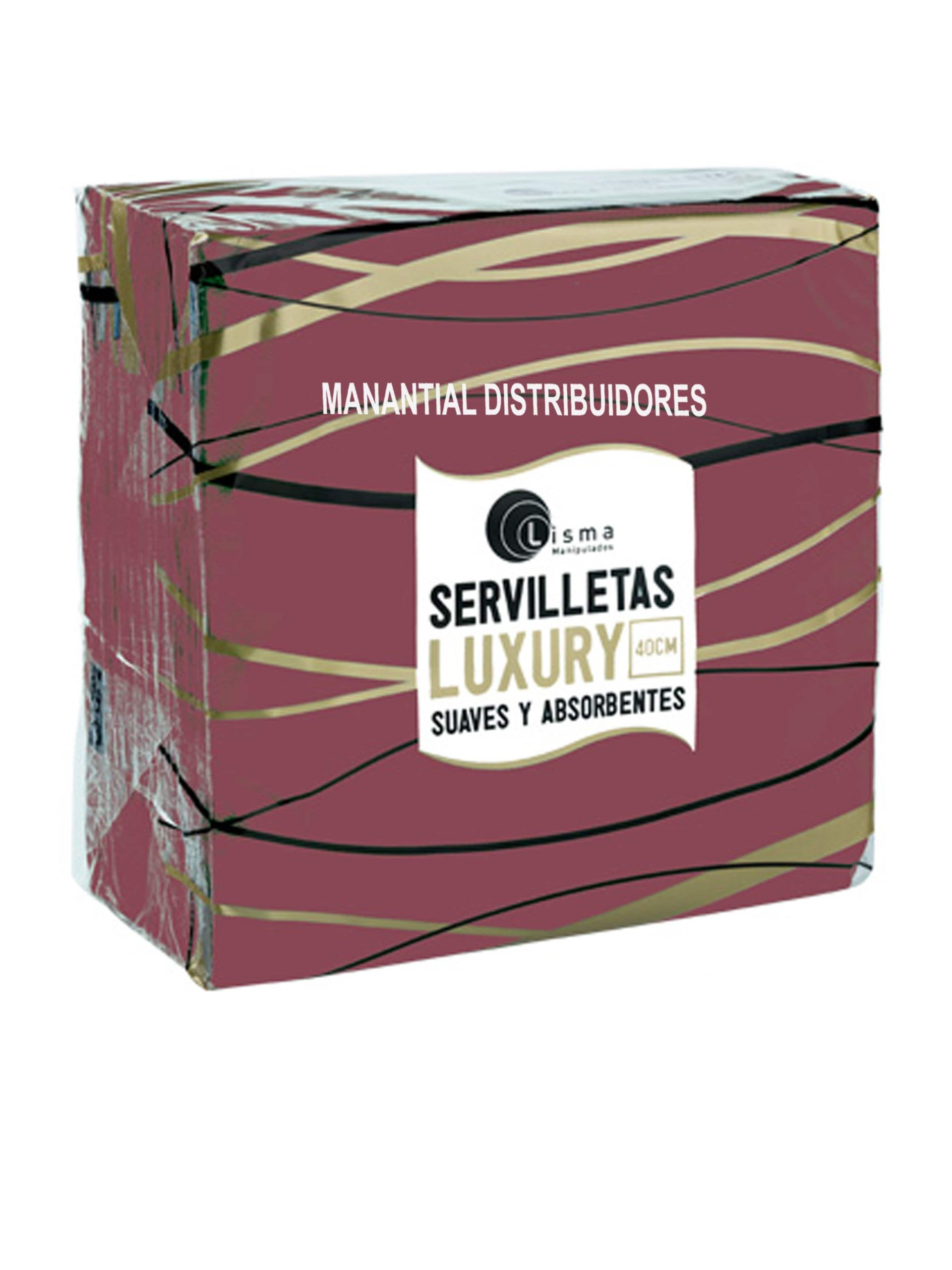 Servilletas 40x40 cm Color de 2 hojas. 24x50 unidades