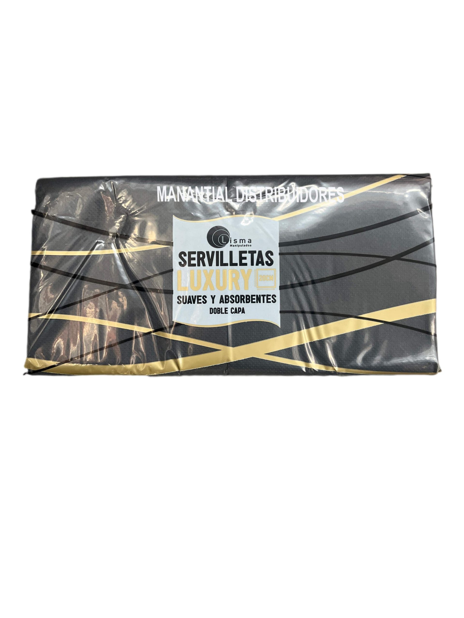 Servilletas 20x20 cm Color de 2 hojas. 32x100 unidades