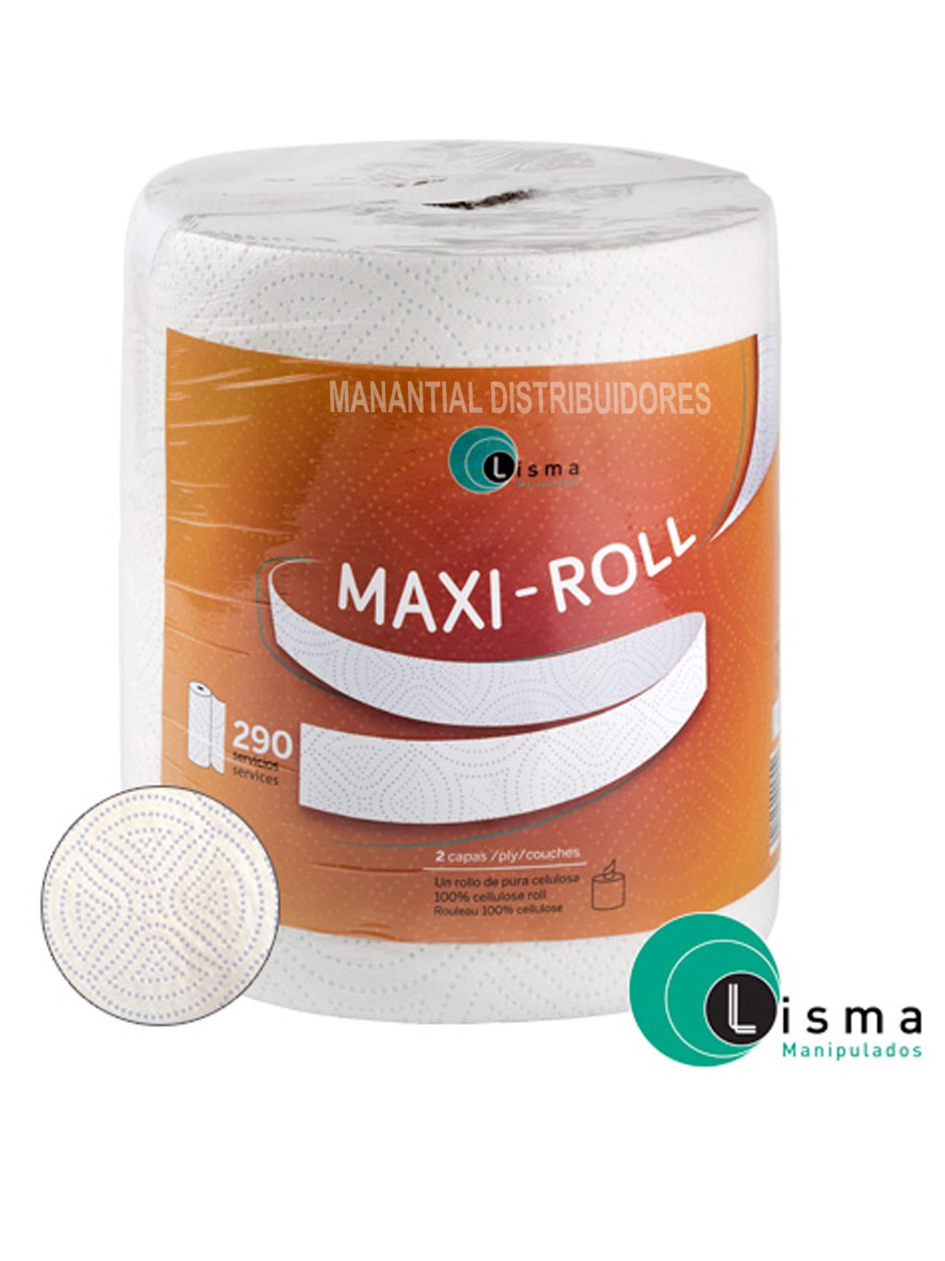 Saco 8 Uni. Papel Multiusos Maxi Roll Micro Blue Pasta